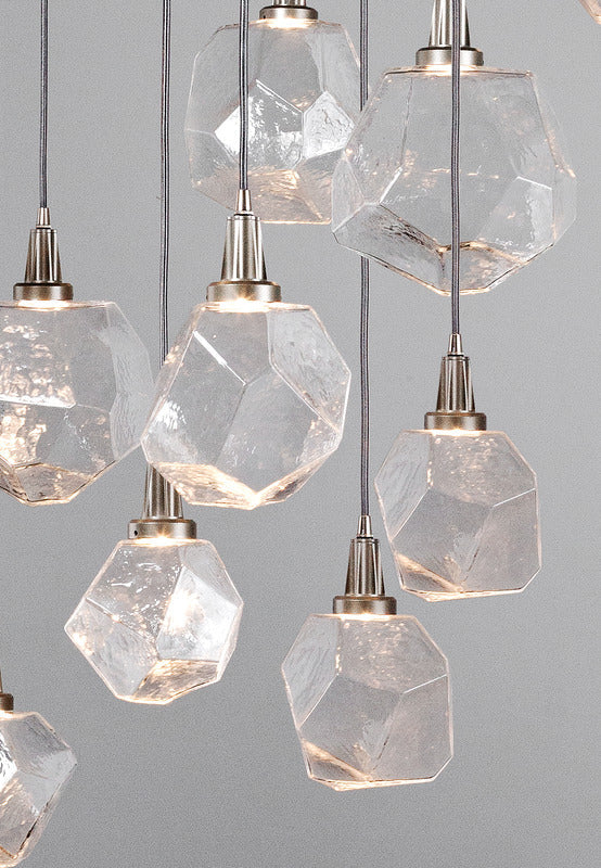 Gem L Round Multi-Light Pendant Light