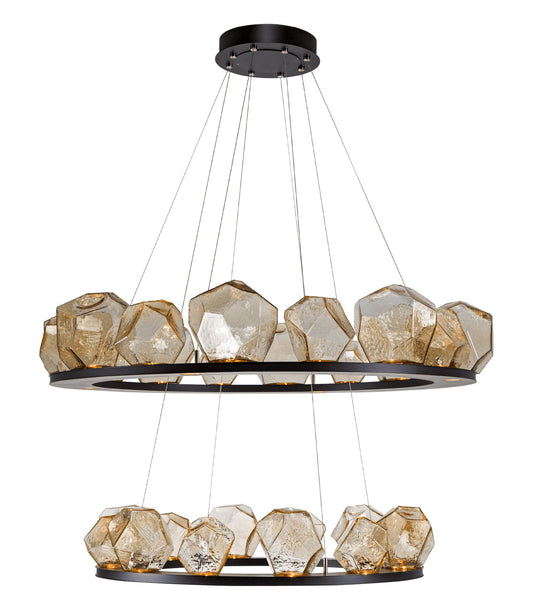 Gem Ring Two Tier Chandelier