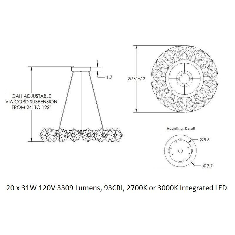 Blossom Ring Chandelier