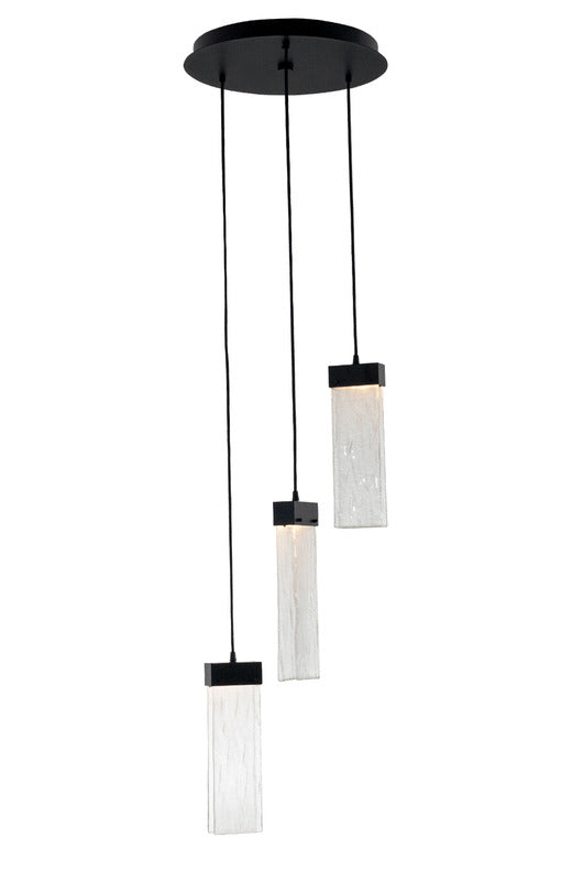 Parallel Round Multi-Light Pendant Light