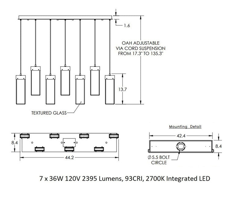 Parallel Linear Pendant Light