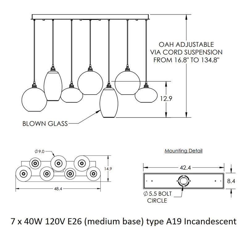 Misto Linear Pendant Light