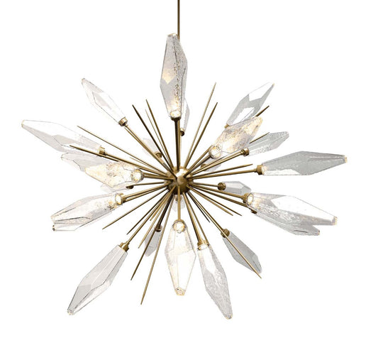 Rock Crystal Large Starburst Chandelier