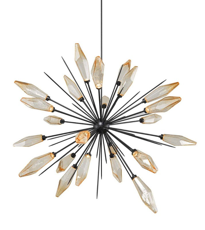 Rock Crystal Large Starburst Chandelier