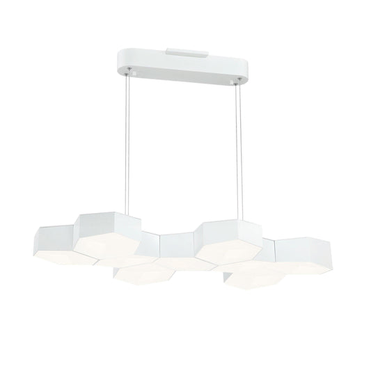 Hexacomb LED Linear Chandelier