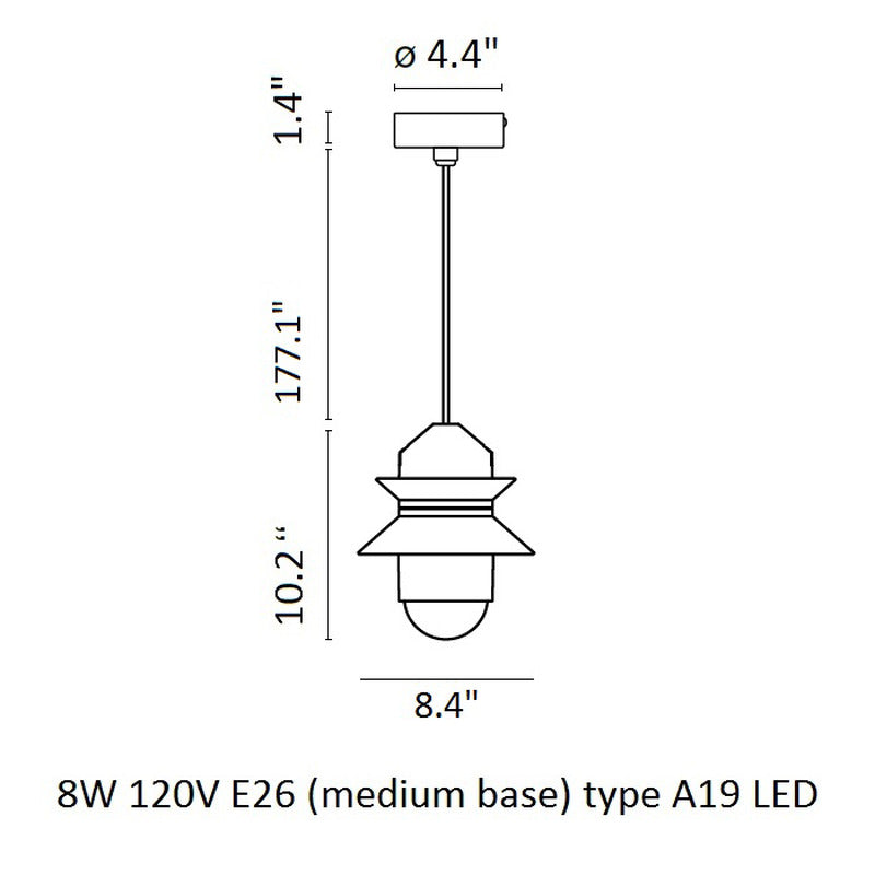 Santorini Outdoor Pendant Light