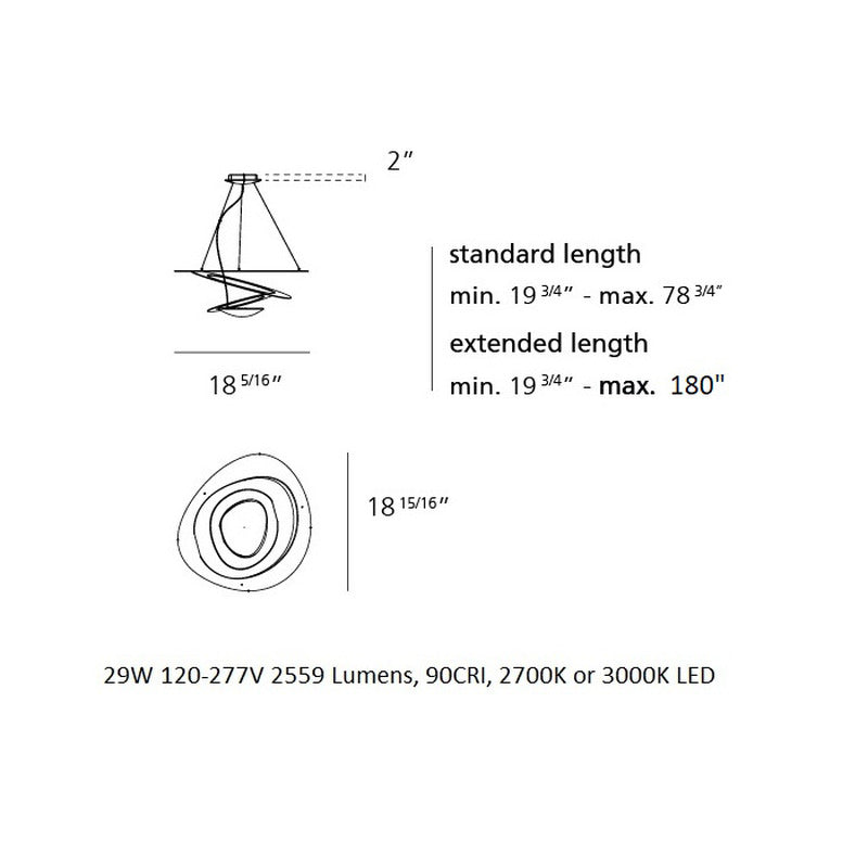 Pirce Micro LED Suspension Light