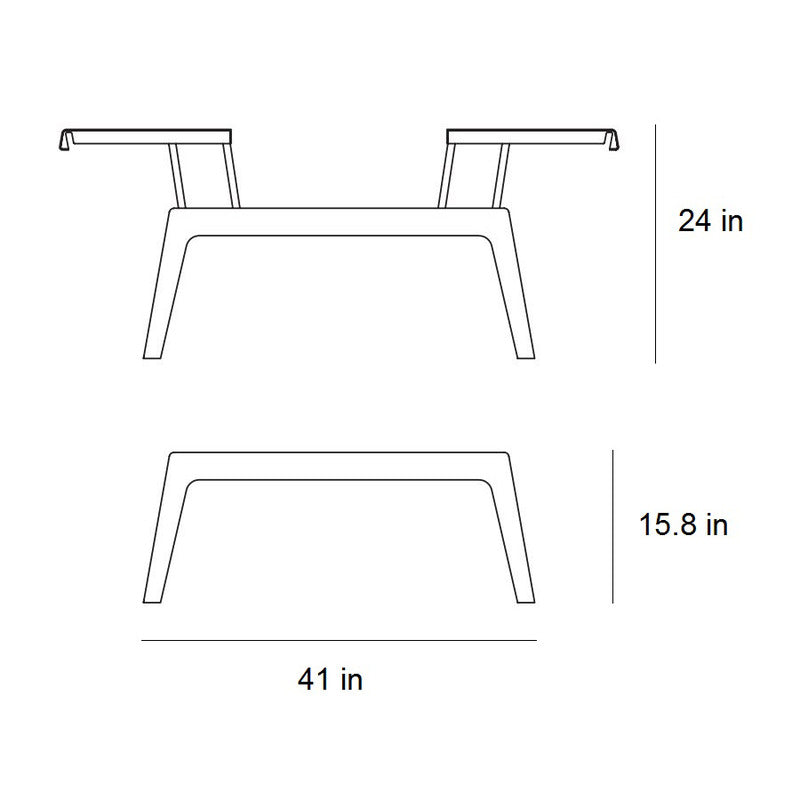 Double Sided Chill Out Outdoor Coffee Table