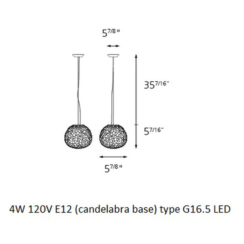 Meteorite Mini LED Suspension Light