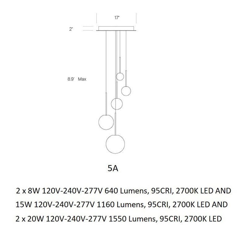 Bola Sphere Chandelier