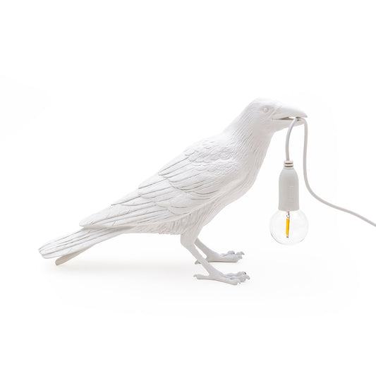 Bird Waiting Outdoor Lamp