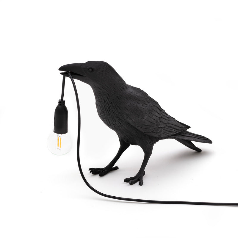 Bird Waiting Outdoor Lamp