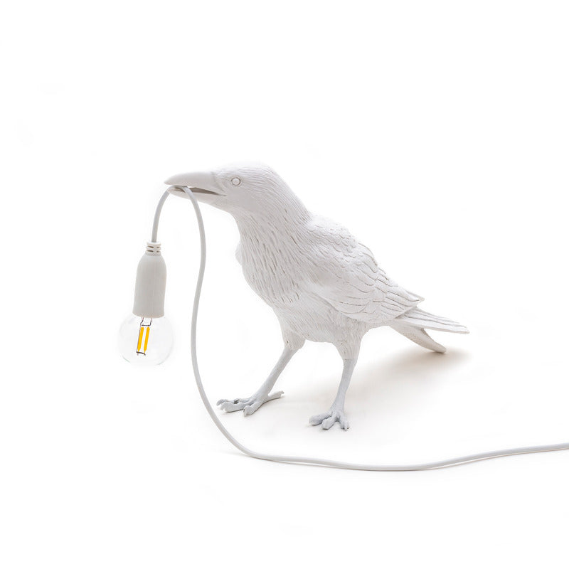 Bird Waiting Outdoor Lamp