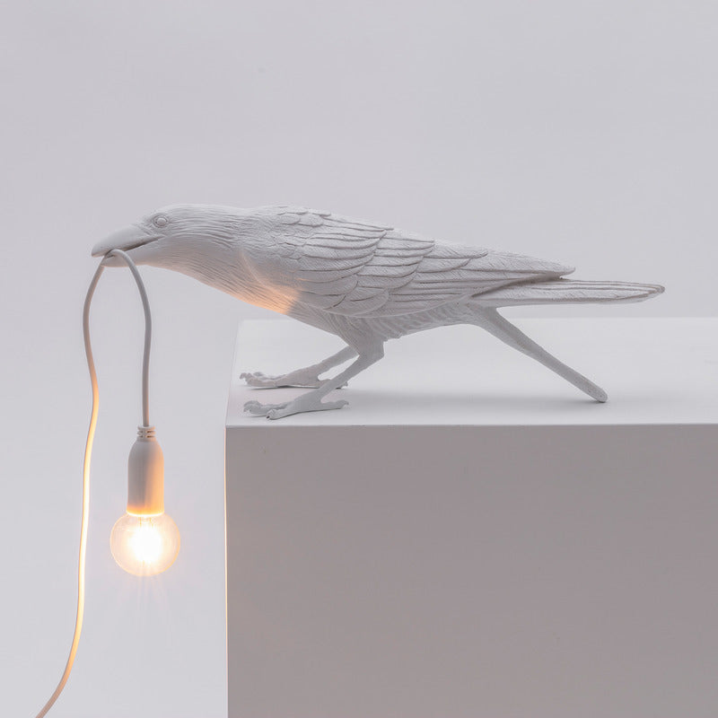 Bird Playing Outdoor Lamp