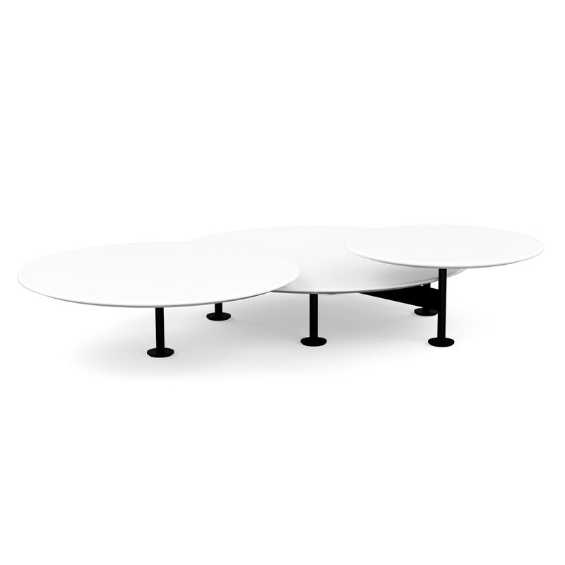 Low Triple Round Grasshopper Table