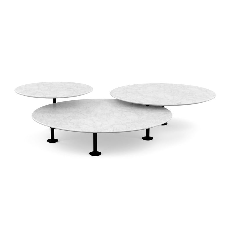 Low Triple Round Grasshopper Table