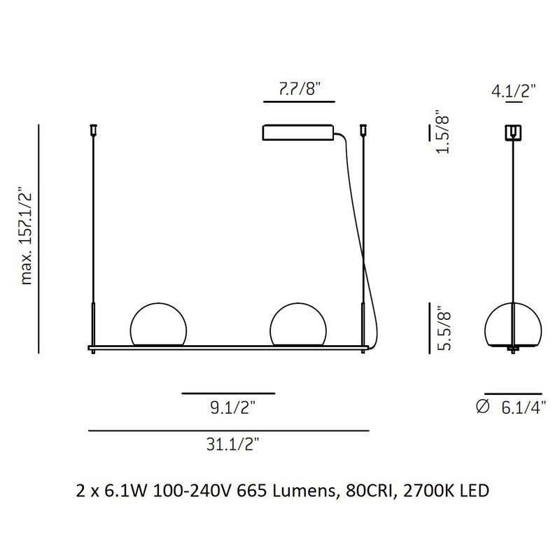 Circ Linear Suspension Light