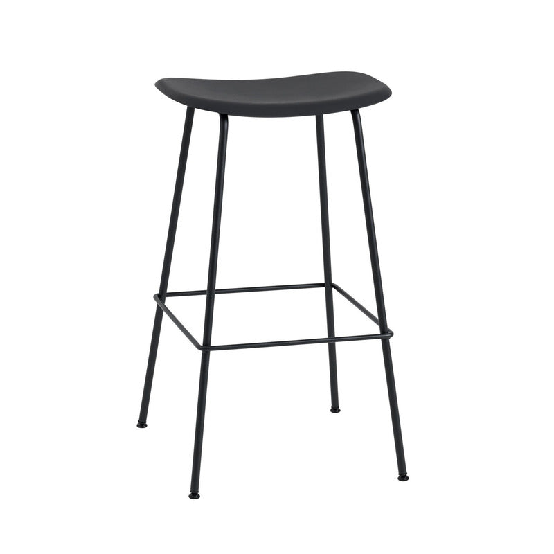 Fiber Backless Stool with Tube Base