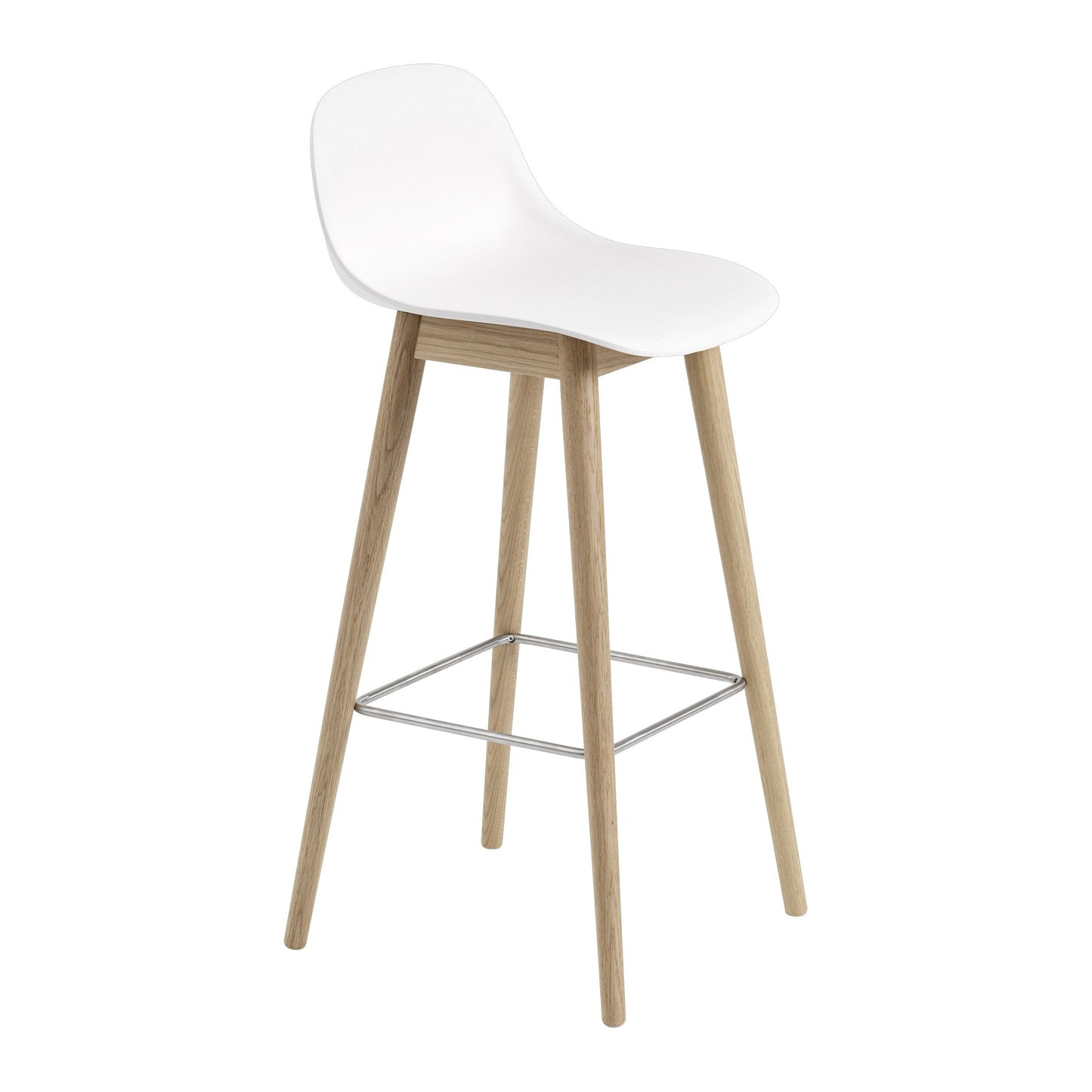 Fiber Stool with Backrest