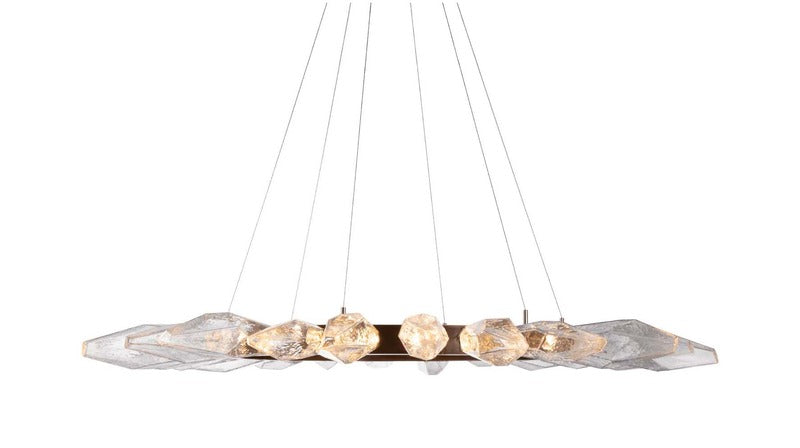 Rock Crystal Radial Ring Chandelier