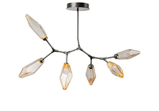 Rock Crystal Modern Branch Chandelier