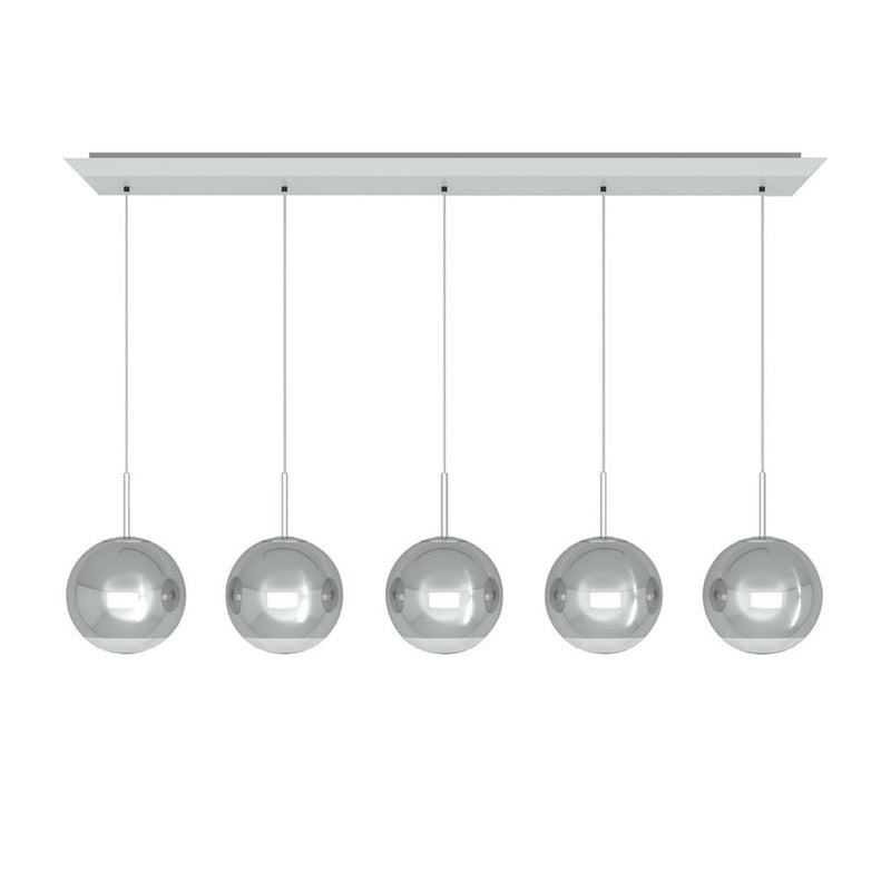 Mirror Ball Linear LED Multi-Light Pendant Light