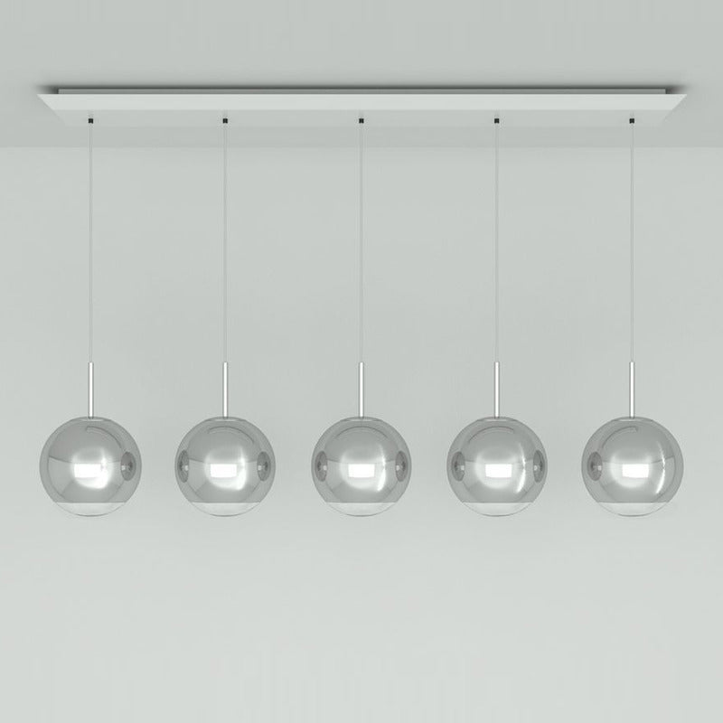 Mirror Ball Linear LED Multi-Light Pendant Light