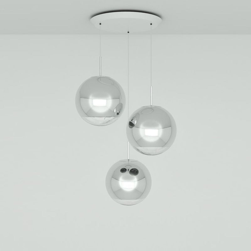 Mirror Ball Trio LED Multi-Light Pendant Light