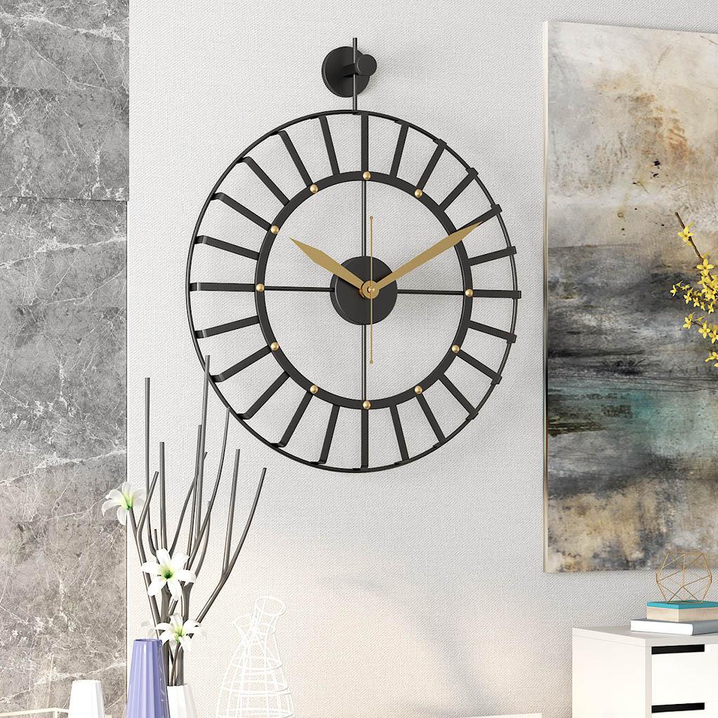 Non-Ticking Wrought Iron Clock