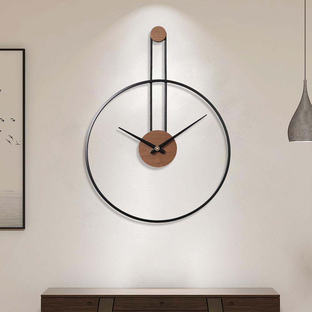 Walnut Dial Large Wall Clock