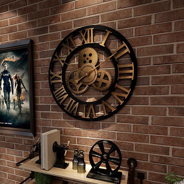 Retro Industrial Wall Clock