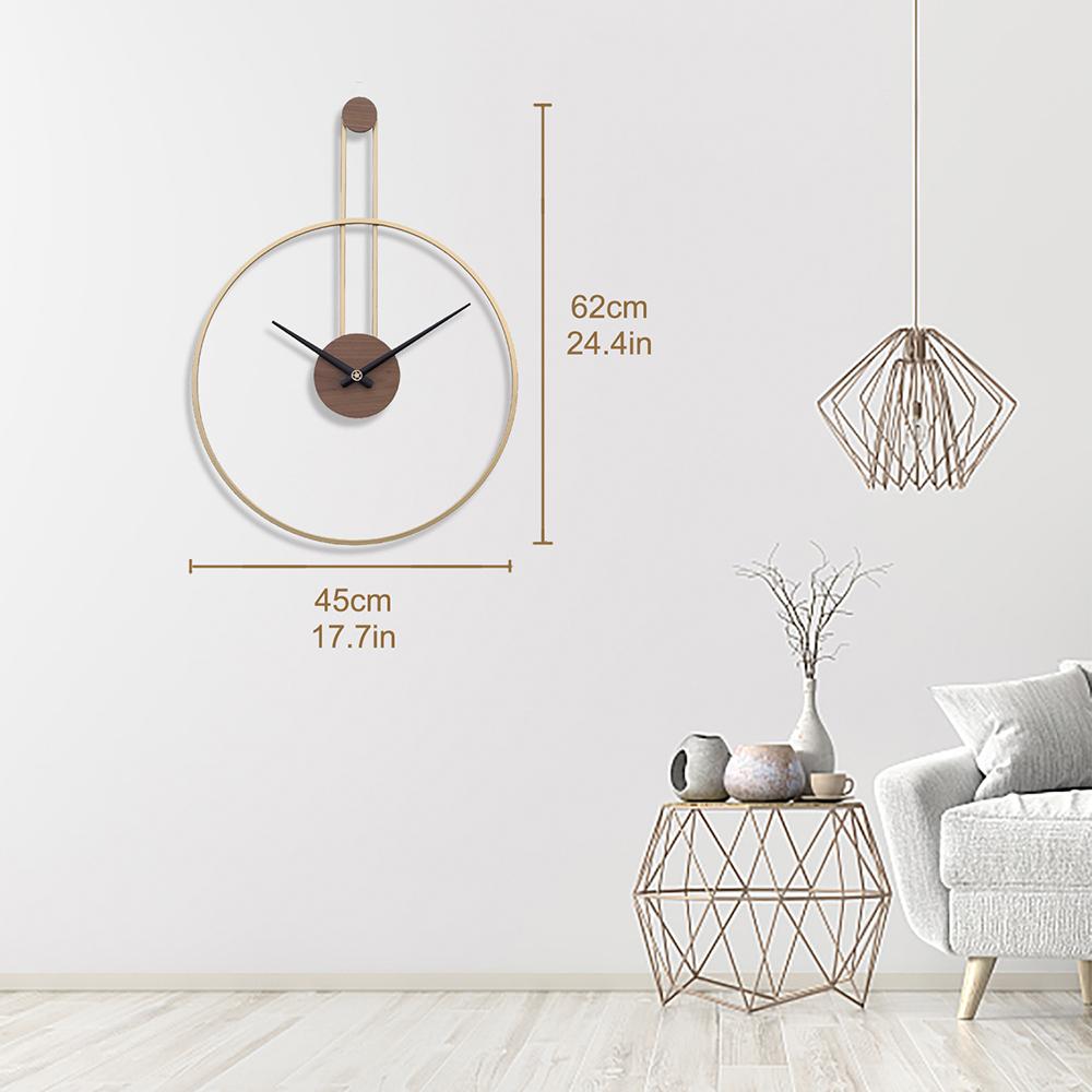 Walnut Dial Large Wall Clock