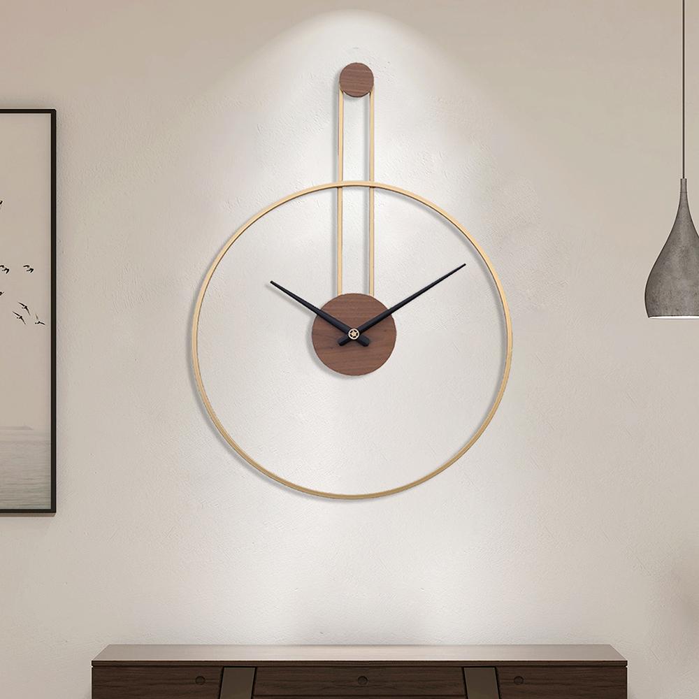 Walnut Dial Large Wall Clock