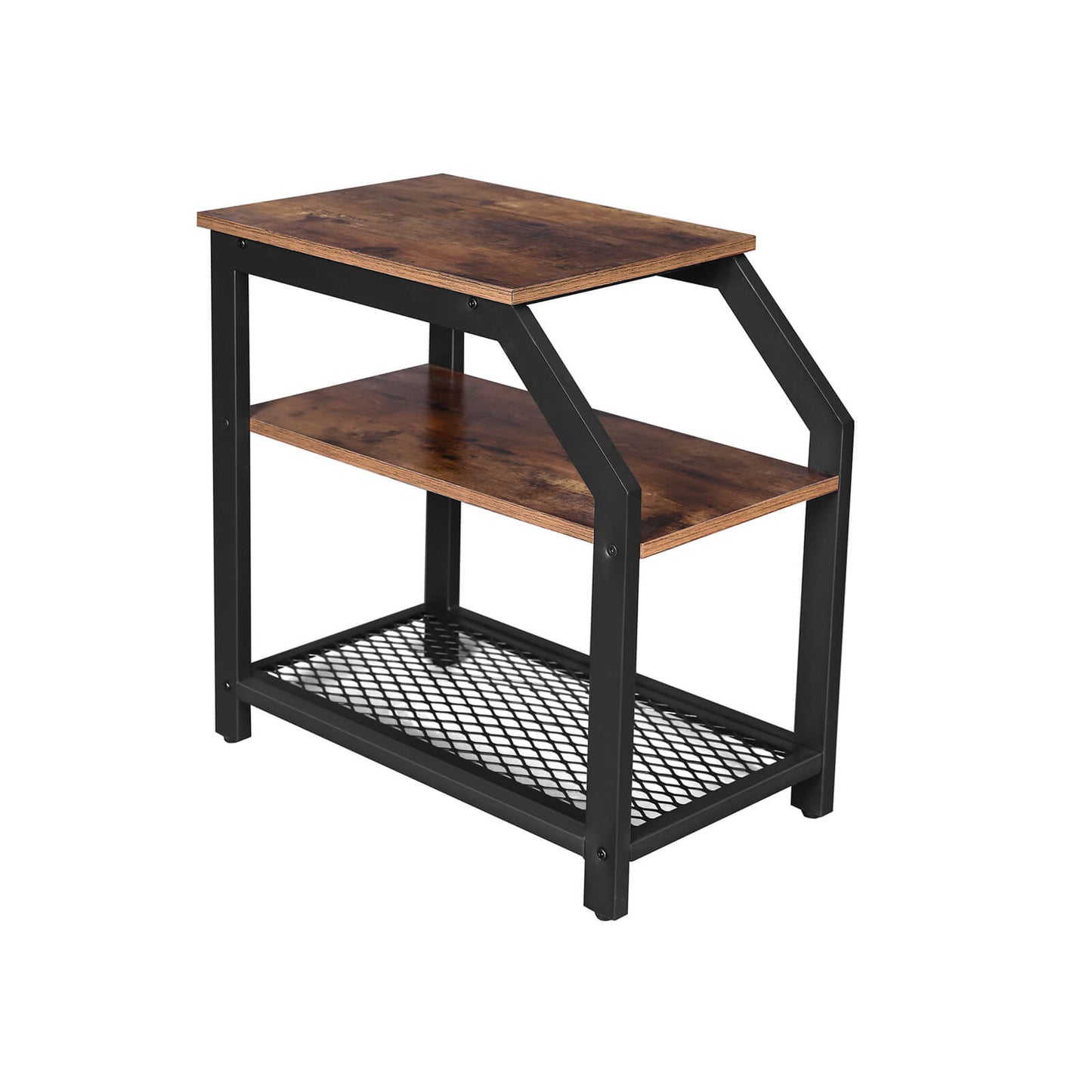 3-Tier Industrial Side Table