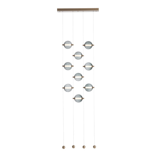 Abacus 9 Light Ceiling-to-Floor LED Pendant Light