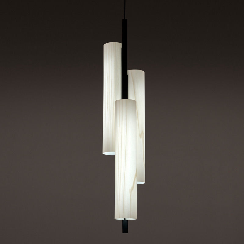 Black Note Triplet Pendant Light