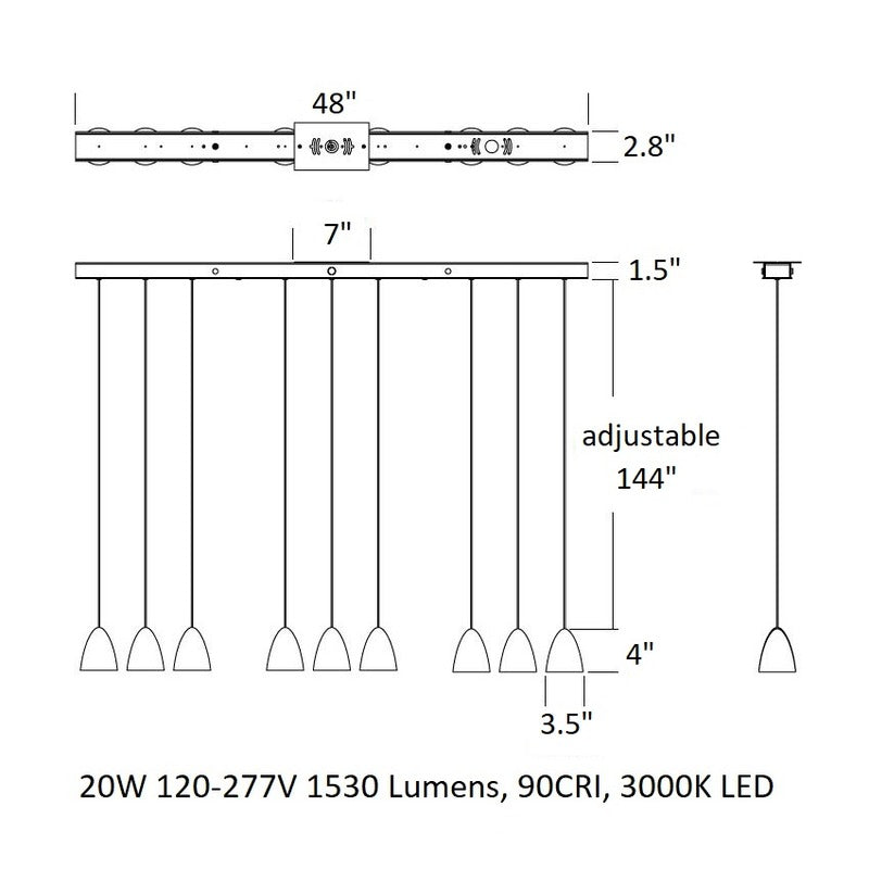 Kona Linear Pendant Light