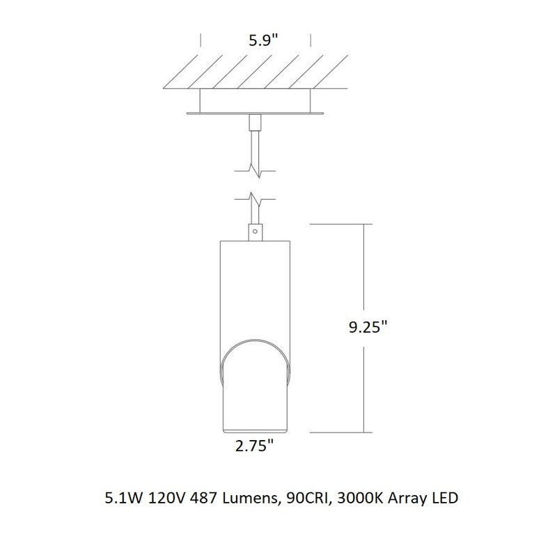 Ellipse Short Pendant Light