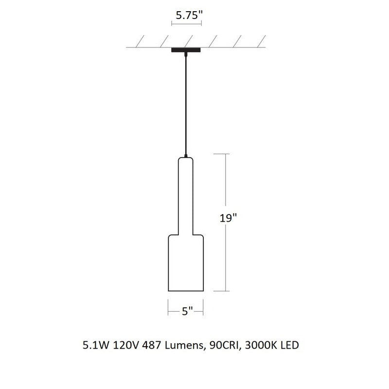 Spindle Pendant Light