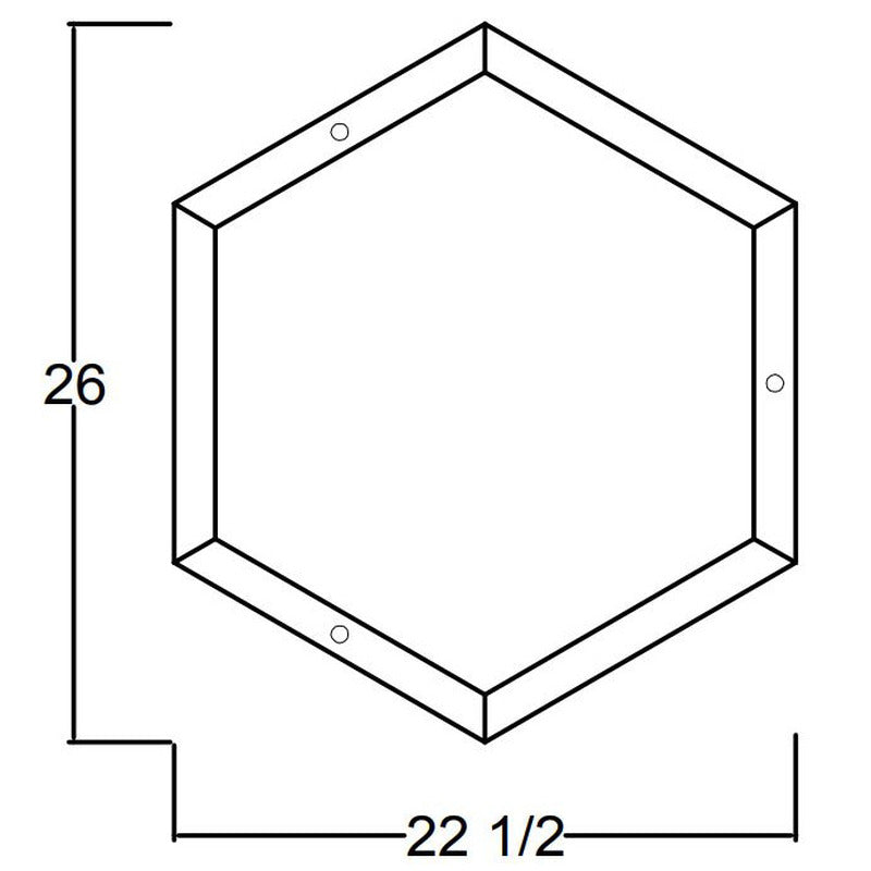 Hexagon LED Wall Sconce