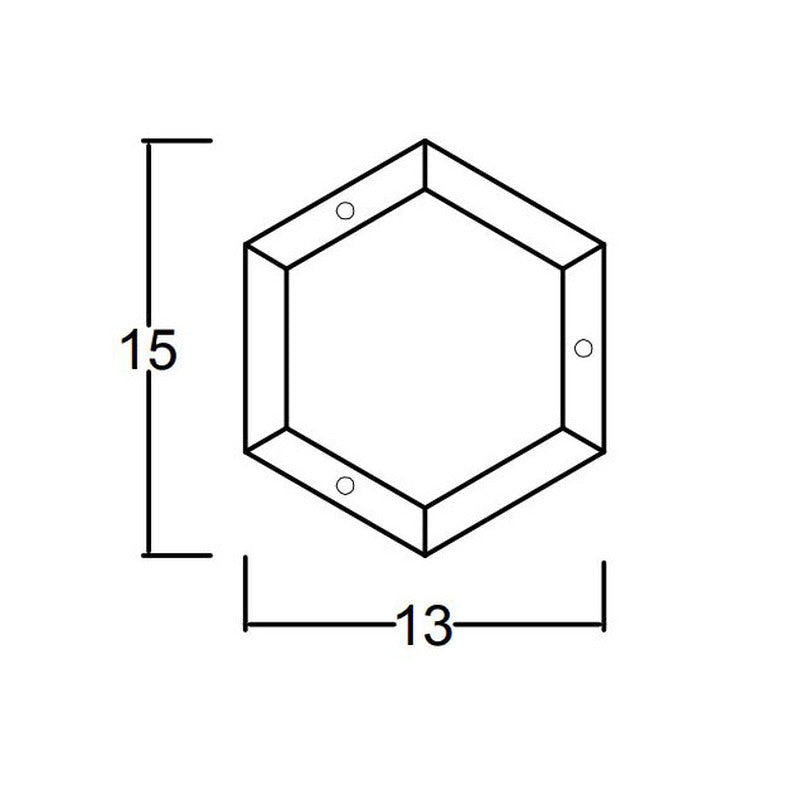 Hexagon LED Wall Sconce