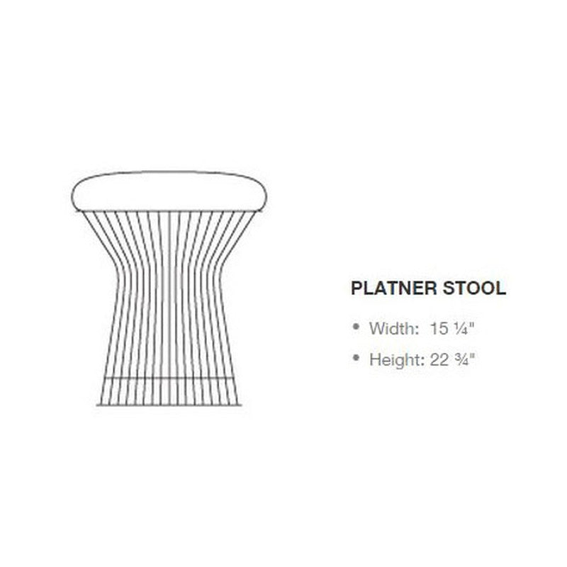 Platner Gold Stool