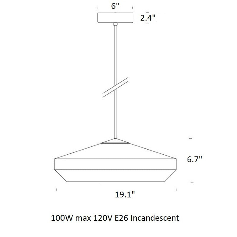 Hoxton Wide Pendant Light