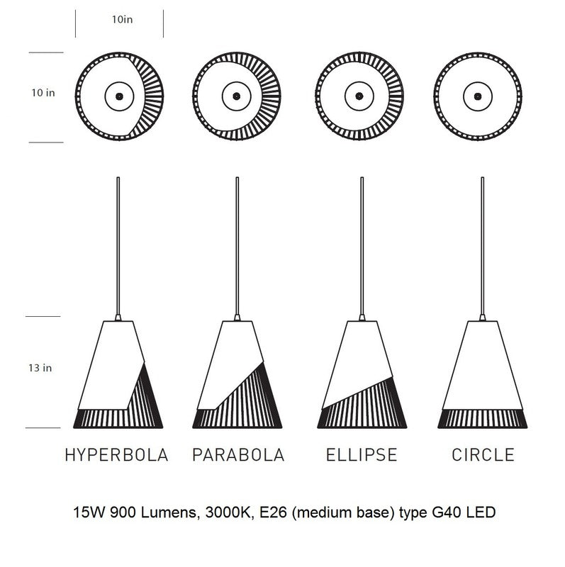 Conic Section Lamp