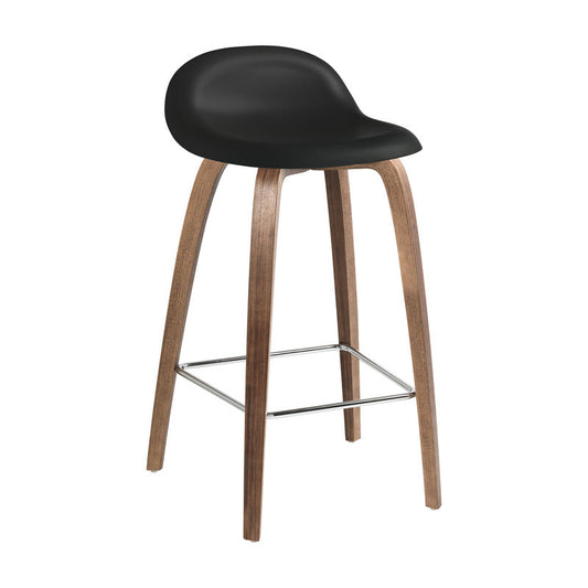 3D Hirek Stool with Wood Base