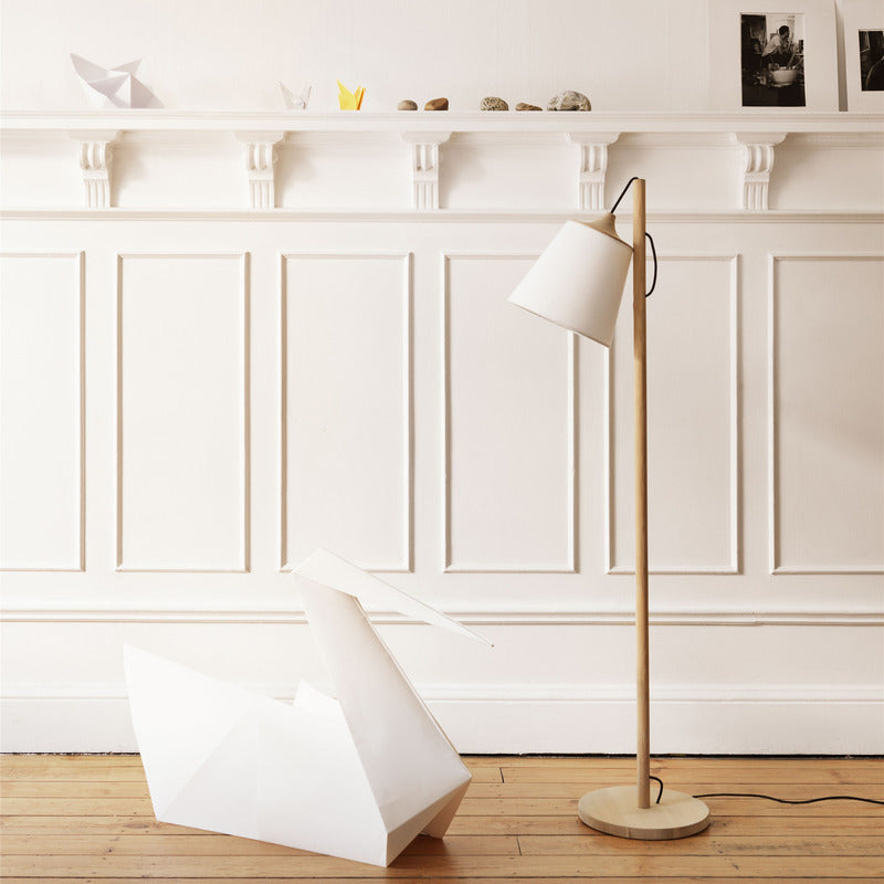 Oak/White Pull Floor Lamp OPEN BOX