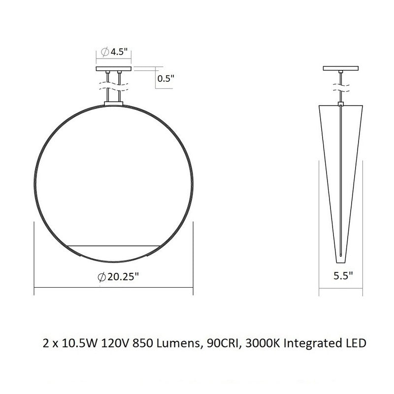 Aureola LED Pendant Light