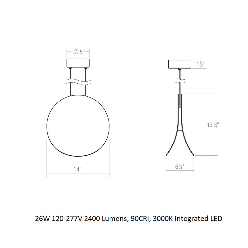 Malibu Discs LED Pendant Light