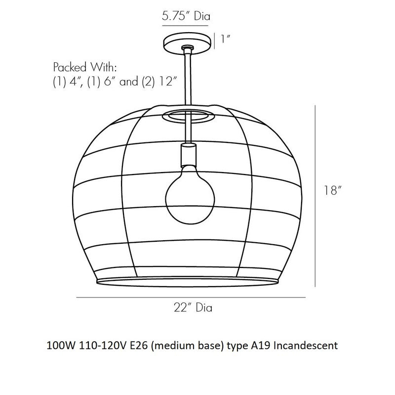 Swami Pendant Light