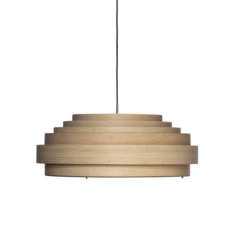 Thin Wood Pendant Light